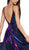 Cinderella Divine - CJ506 Metallic Iridescent Plunging Sweetheart Gown In Blue and Purple