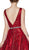 Cinderella Divine - CB0028 Glitter Beaded Embellished Sleeveless Gown In Red