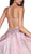 Cinderella Divine - CR834 Strappy Strapless Dress with Slit In Pink