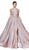 Cinderella Divine - Glitter Sweetheart Ballgown With Slit CJ522 In Pink