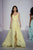 Sherri Hill - 52643 Ruffles Accent V-Neck Chiffon Dress with Hi-Lo Hem In Yellow