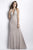 Baccio Couture - Rina Metallic Lace Painted In Neutral