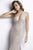 Baccio Couture - Rina Metallic Lace Painted In Neutral