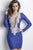 Baccio Couture - Zelyn Painted In Blue And Silver