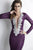 Baccio Couture - Zelyn Painted In Purple And Silver