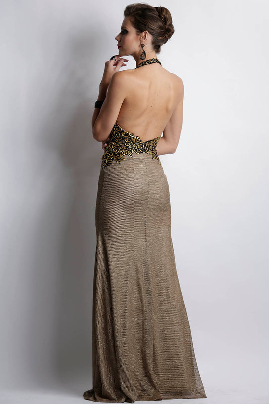 Rina Metallic Lace Painted