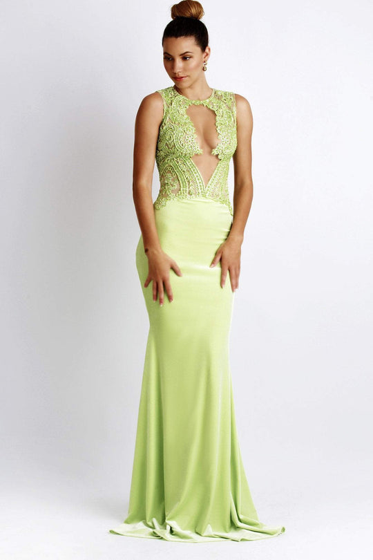 Baccio Couture - Luz Jersey Painted Light Green