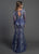 Embellished Lace Mermaid Gown M0018 in Blue