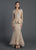 Embellished Lace Mermaid Gown M0018 in Gold
