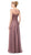 Marsoni by Colors - M164 Beaded Chiffon Lace Long Dress in Brown