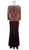 Sequined Floral Lace Mother of Bride Dress