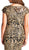 Applique Bateau Sheath Mother of Bride Dress
