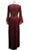 Beaded Trumpet Sleeve Vneck A-line Evening Dress