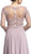 Bedazzled Scalloped Bateau A-line Evening Dress