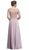 Bedazzled Scalloped Bateau A-line Evening Dress