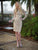 M200 Bedazzled Jewel Sheath Dress in Gold