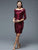 Marsoni by Colors - M203 Sequined Bateau Sheath Dress  in Red