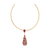 Tresor Collection - Pink Tourmaline Pendant in 18K Yellow Gold
