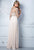 Terani Couture - M2204 Embellished Illusion Bateau A-line Dress in Neutral