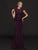 Marsoni by Colors - M220 Embellished Illusion Jewel Sheath Dress In Purple