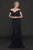 Marsoni by Colors - M221 Lace Off-Shoulder Sheath Dress In Blue