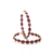 Multicolor Tourmaline Hoop Earrings In 18K Yellow Gold