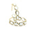18k Yellow Gold Medium Gemstone Hoop Earrings in Sky Blue Topaz