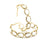 18k Yellow Gold Medium Gemstone Hoop Earrings in Crystal Quartz