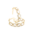 18k Yellow Gold Medium Gemstone Hoop Earrings in Amethyst