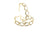 18k Yellow Gold Medium Gemstone Hoop Earrings in Rainbow Moonstone