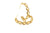 18k Yellow Gold Medium Gemstone Hoop Earrings in Citrine