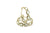 18k Yellow Gold Medium Gemstone Hoop Earrings in Green Amethyst