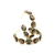 18k Yellow Gold Medium Gemstone Hoop Earrings in Amethyst