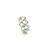 Multicolor Tourmaline Oval Stackable Ring Bands In 18K Yellow Gold