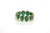 Emerald Oval Stackable Ring Bands In 18K Yellow Gold