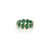 Multicolor Tourmaline Oval Stackable Ring Bands In 18K Yellow Gold