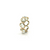 Multicolor Tourmaline Oval Stackable Ring Bands In 18K Yellow Gold