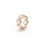 Multicolor Tourmaline Oval Stackable Ring Bands In 18K Yellow Gold