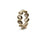Smoky Quartz Oval Stackable Ring Bands In 18K Yellow Gold