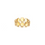 Blue Topaz Slices Stackable Ring Bands In 18K Yellow Gold