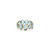 Blue Topaz Slices Stackable Ring Bands In 18K Yellow Gold