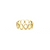 Blue Topaz Slices Stackable Ring Bands In 18K Yellow Gold