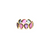 Blue Topaz Slices Stackable Ring Bands In 18K Yellow Gold