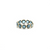 London Blue Topaz Round Ring Bands In 18K Yellow Gold