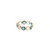 London Blue Topaz Round Ring Bands In 18K Yellow Gold