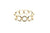 Rainbow Moonstone Round Ring Bands In 18K Yellow Gold