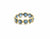 Aquamarine Gemstone Stackable Ring Band in 18K Yellow Gold