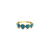 Amethyst Gemstone Stackable Ring Band in 18K Yellow Gold