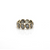 Aquamarine Oval Cab Stackable Ring Band in 18K Yellow Gold