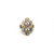 Chrome Diopside Mosaico Ring In 18K Yellow Gold